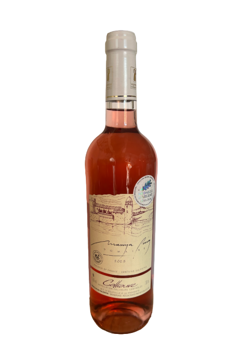 Bouteille de vin de Collioure rosé